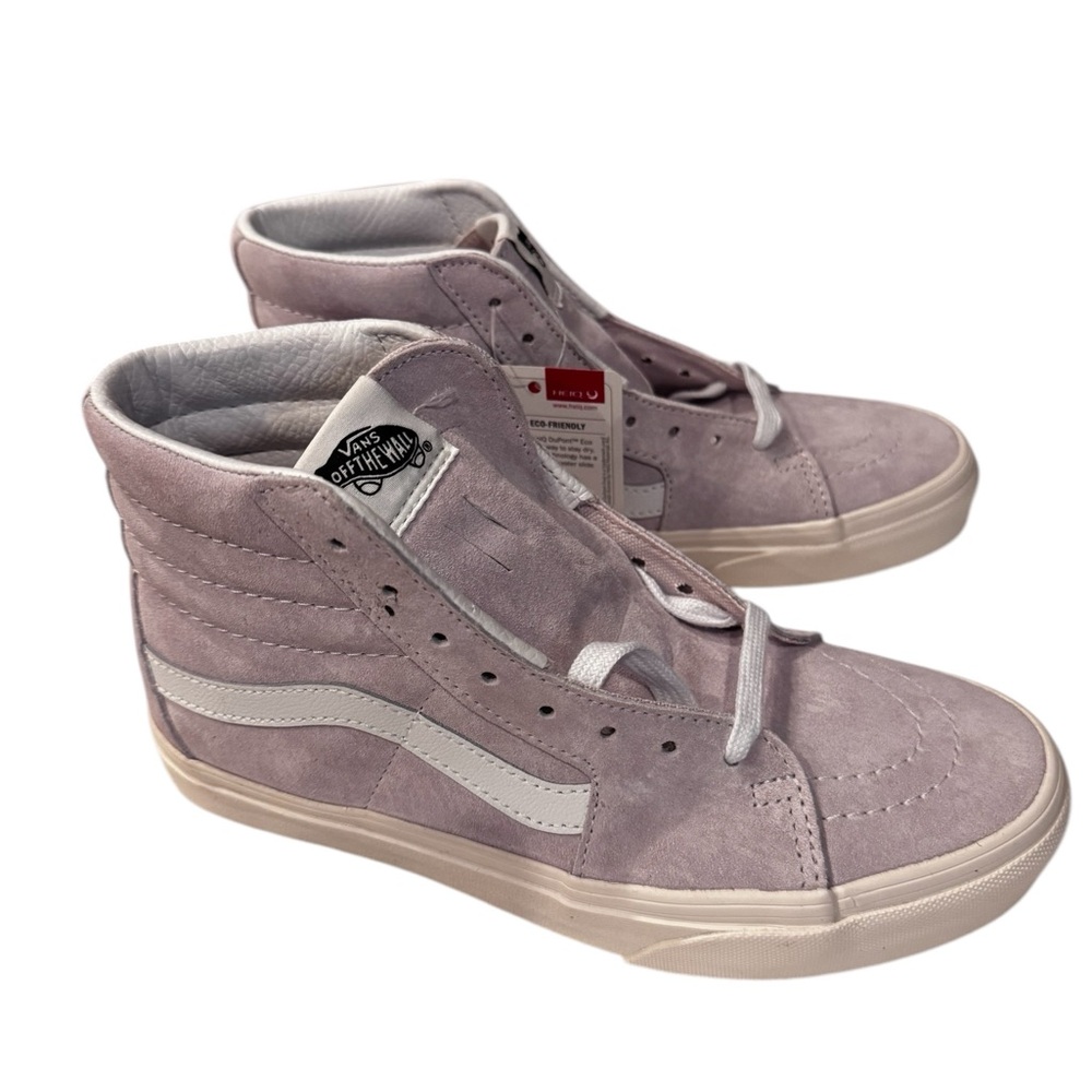 Van's Off The Wall SK8-Hi Sneakers Pig Suede Orchid Ice High Top Sz 7 NIB Skater